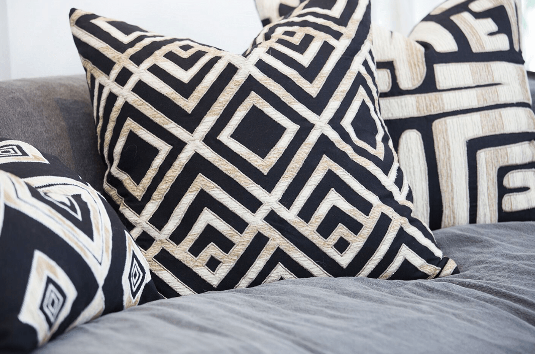 Shoowa Arrow Black Lounge Cushion 55 x 55 cm-abc