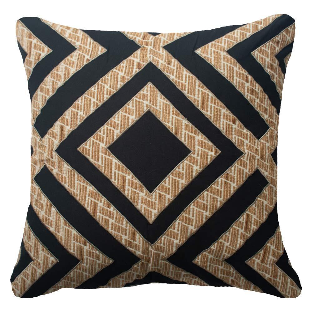 Shoowa Diamond Black Lounge Cushion 55 x 55 cm-abc
