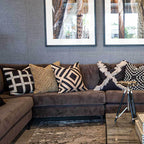 Shoowa Diamond Black Lounge Cushion 55 x 55 cm-abc
