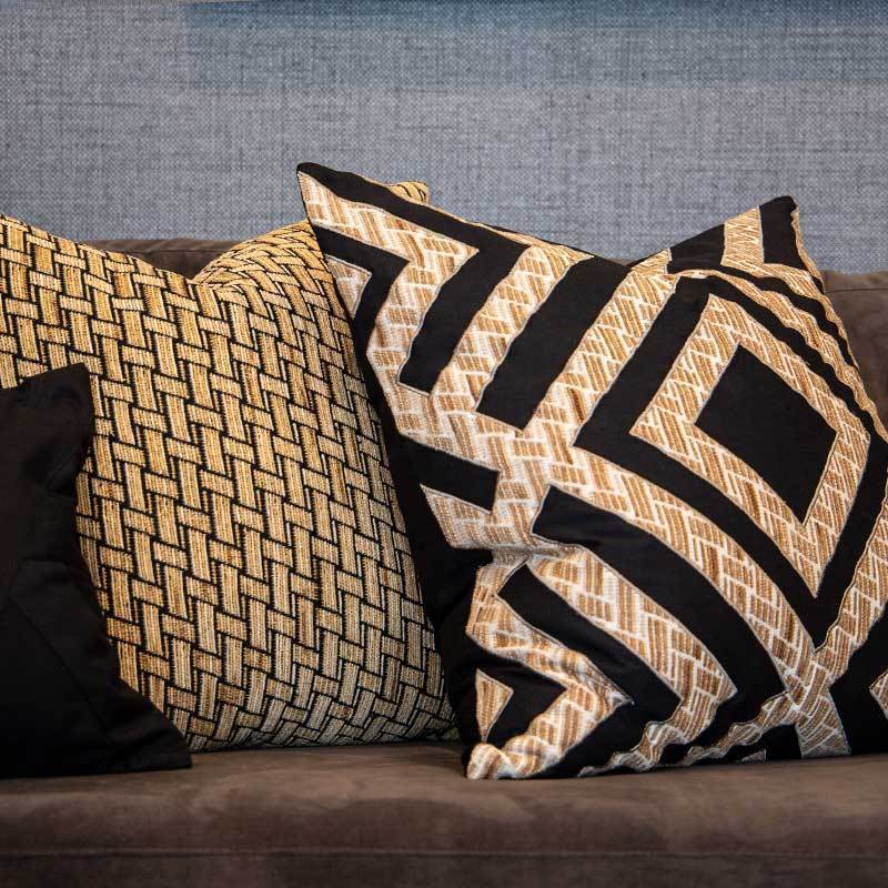 Shoowa Diamond Black Lounge Cushion 55 x 55 cm-abc