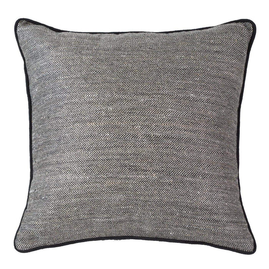 Tweed Herring Black Lounge Cushion 55 x 55 cm-abc