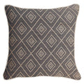 Weave Cross Black Lounge Cushion 55 x 55 cm-abc