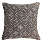 Weave Cross Black Lounge Cushion 55 x 55 cm-abc