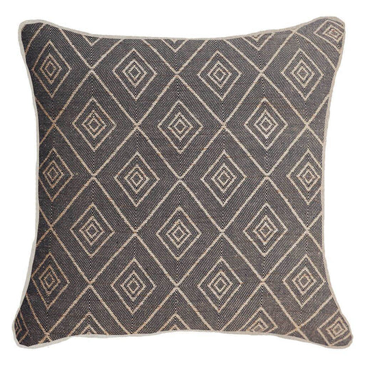 Weave Cross Black Lounge Cushion 55 x 55 cm-abc