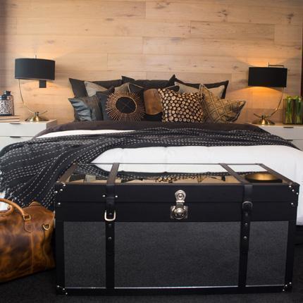 Weave Cross Black Lounge Cushion 55 x 55 cm-abc