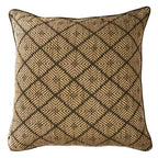 Weave Phulkari Black Lounge Cushion 55 x 55 cm-abc
