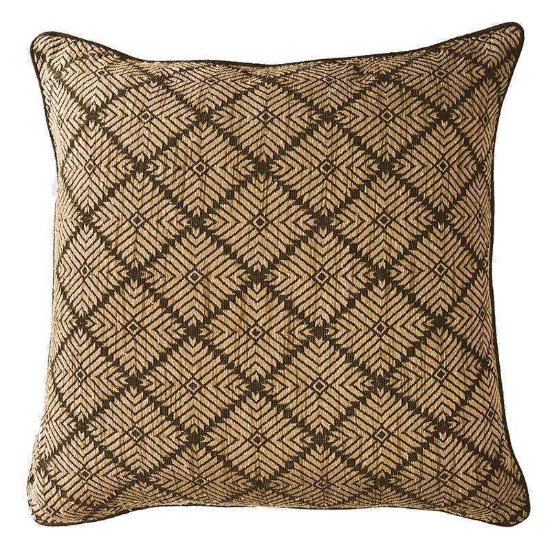 Weave Phulkari Black Lounge Cushion 55 x 55 cm-abc