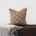 Weave Phulkari Black Lounge Cushion 55 x 55 cm-abc