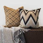 Weave Phulkari Black Lounge Cushion 55 x 55 cm-abc