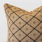 Weave Phulkari Black Lounge Cushion 55 x 55 cm-abc