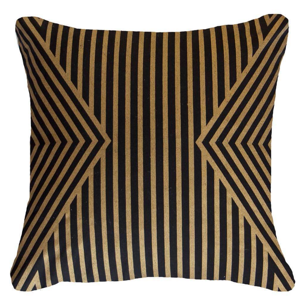 Parasol Black Gold Lounge Cushion 55 x 55 cm-abc