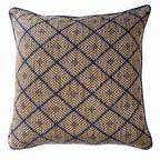 Weave Phulkari Navy Lounge Cushion 55 x 55 cm-abc