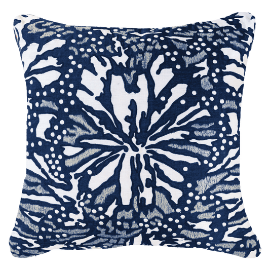 Butterfly Navy Lounge Cushion 55cm x 55cm-abc