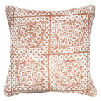 Kilim Repeat Block Print Blush Lounge Cushion-abc