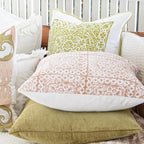 Kilim Repeat Block Print Blush Lounge Cushion-abc