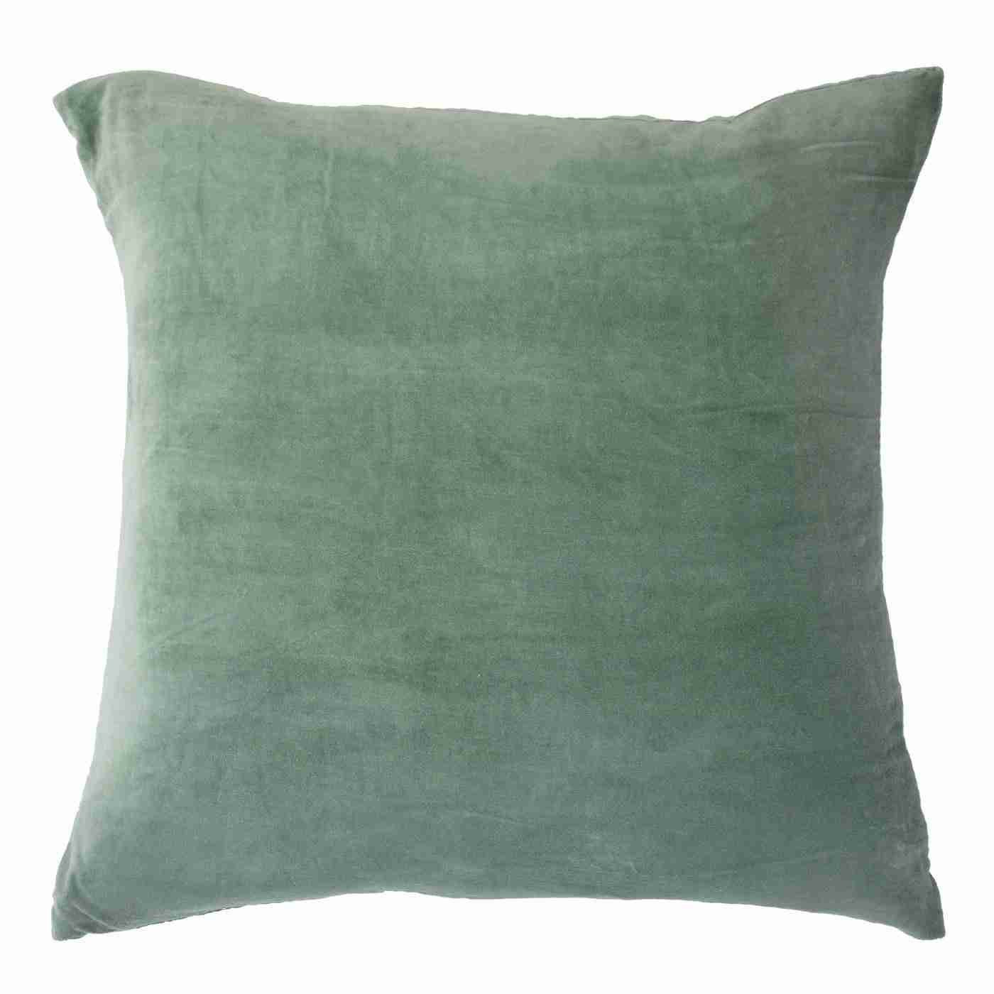 Velvet Celadon Lounge Cushion 55 x 55 cm-abc