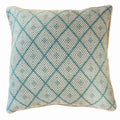 Weave Phulkari Celadon Lounge Cushion 55 x 55 cm-abc