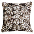 Brahmin Moth Screenprint Chocolate Cushion-abc