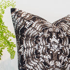 Brahmin Moth Screenprint Chocolate Cushion-abc