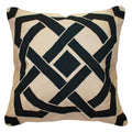 Outdoor Dial Black & Beige Lounge Cushion 55 x 55 cm-abc