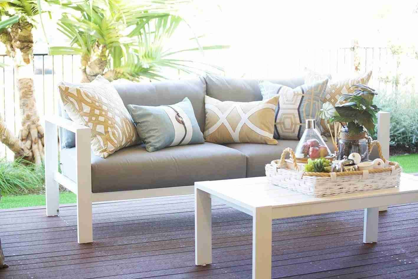 Outdoor Diamond Scroll Natural Lounge Cushion 55 x 55 cm-abc