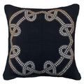 Dot Chain Knot Black Lounge Cushion 55x55cm-abc