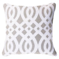 Diamond Scroll Linen lounge Cushion 55x55cm-abc