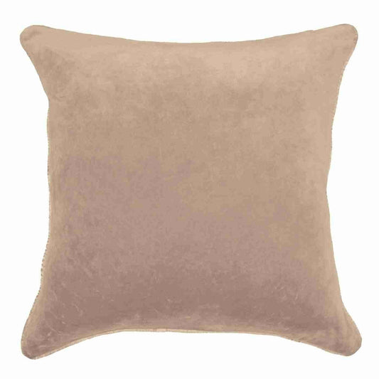 Velvet Natural Lounge Cushion 55 x 55cm-abc