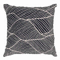Rake Black and Beige Lounge Cushion 55 x 55 cm-abc