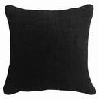 Velvet Black Lounge Cushion 55 x 55 cm-abc