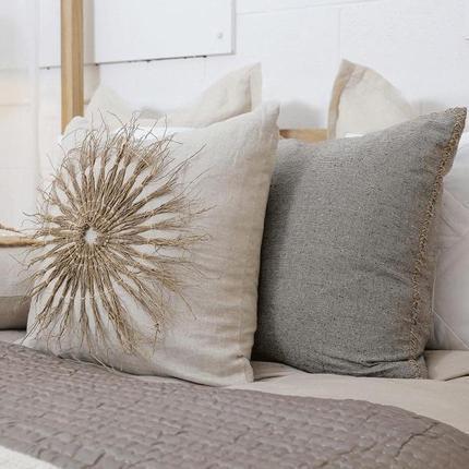 Wood Twigs Natural Linen Lounge Cushion 55 x 55 cm-abc