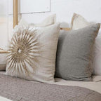 Wood Twigs Natural Linen Lounge Cushion 55 x 55 cm-abc