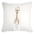 Horse Bit White Lounge Cushion 55x55cm-abc