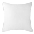 Piped Linen White Lounge Cushion 55 x 55 cm-abc