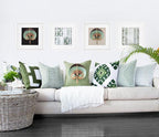 Inner Ikat Repeat Emerald Lounge Cushion 55x55cm-abc