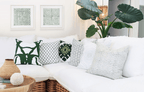 Interlaced Emerald Lounge Cushion 55 x 55cm-abc