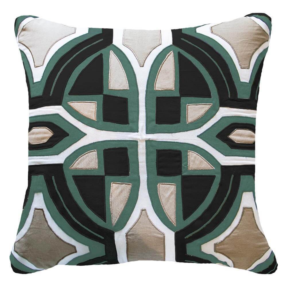 Zen Applique Emerald Lounge Cushion-abc