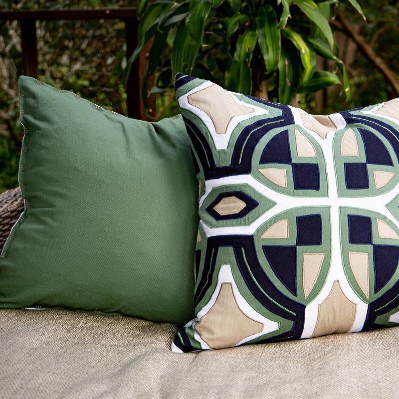 Zen Applique Emerald Lounge Cushion-abc