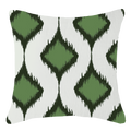Inner Ikat Cluster Green Lounge Cushion 55 x 55 cm-abc