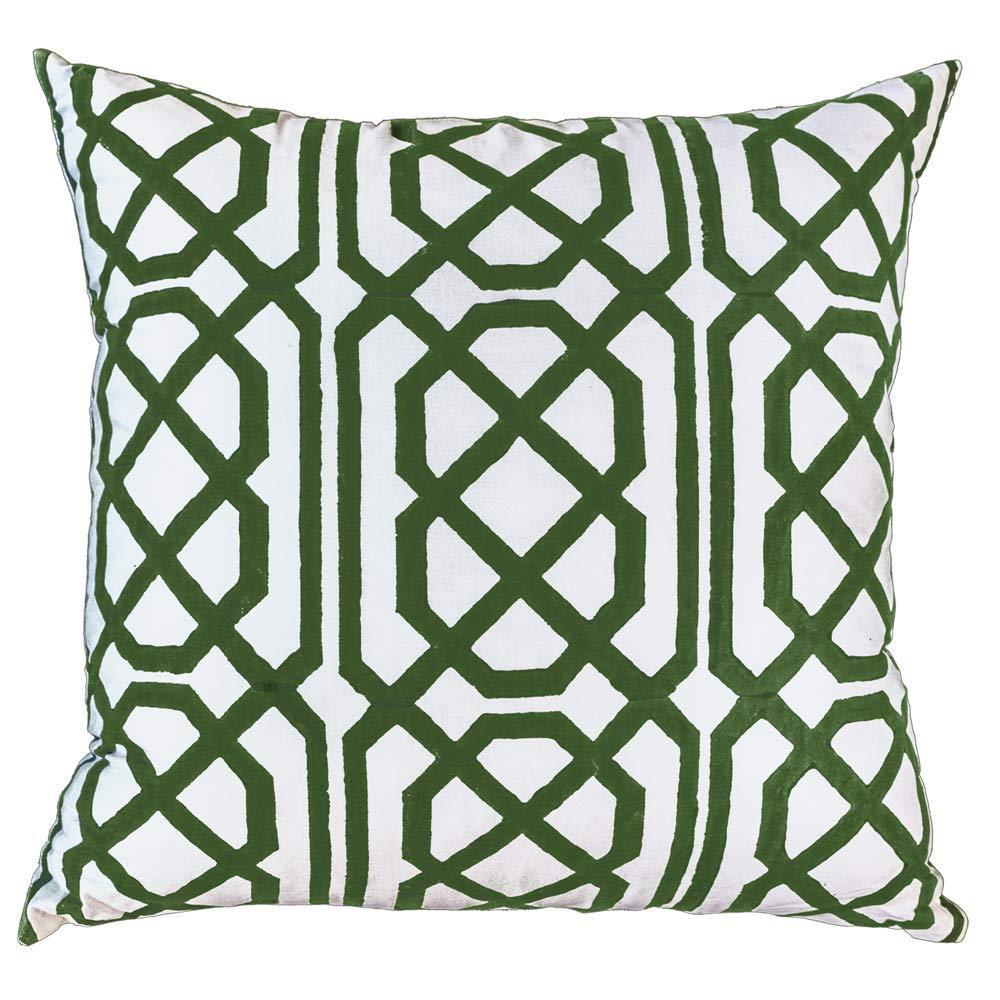 Jagger Print Emerald Lounge Cushion 55 x 55 cm-abc