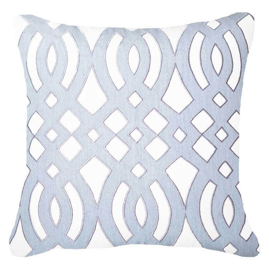 Outdoor Diamond Scroll Cloud Lounge Cushion 55 x 55 cm-abc