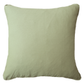 Cotton Reverse Green White Lounge Cushion 55 x 55 cm-abc