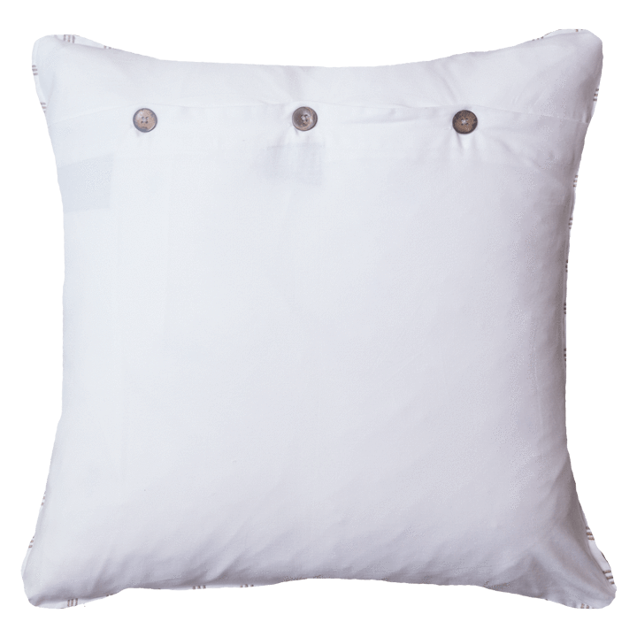Cotton Reverse Green White Lounge Cushion 55 x 55 cm-abc