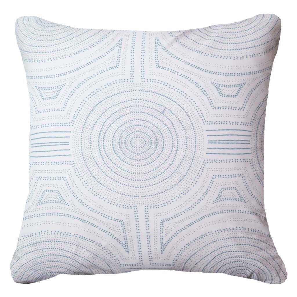 Outdoor Dreamtime Aboriginal Dot Cloud Lounge Cushion 55 x 55 cm-abc