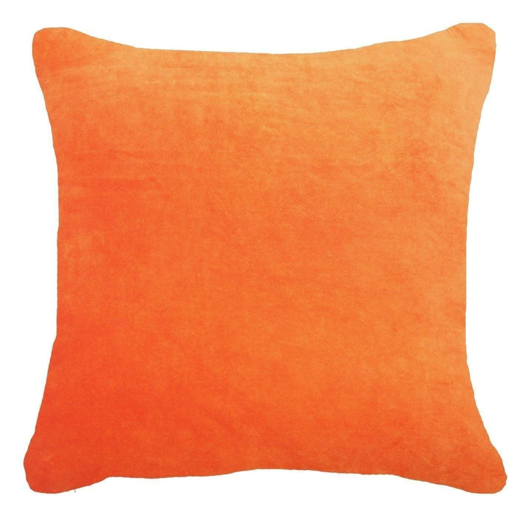 Velvet Light Orange Lounge Cushion 55 x 55 cm-abc