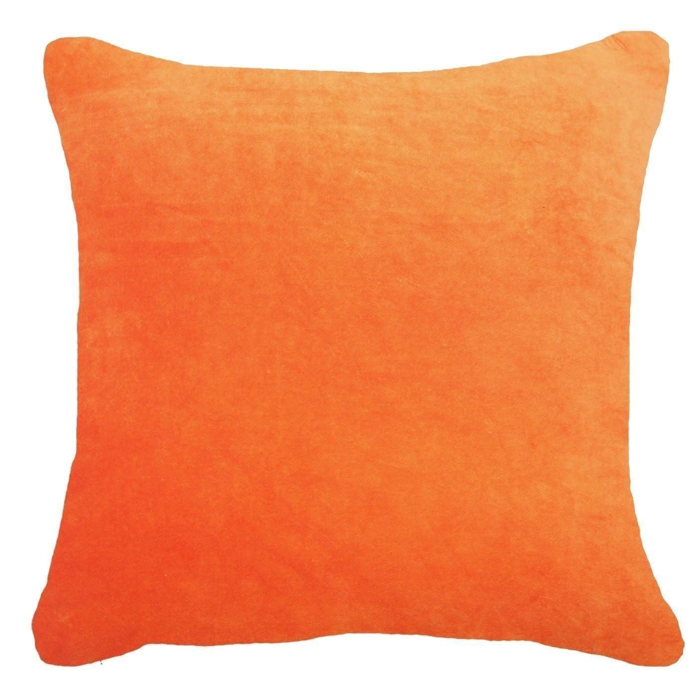 Velvet Light Orange Lounge Cushion 55 x 55 cm-abc