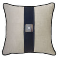 Horn Button Linen Lounge Cushion 55 x 55 cm-abc