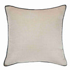 Piped Linen Natural Lounge Cushion 55 x 55 cm-abc