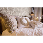 Shell Ring White Lounge Cushion 55 x 55 cm-abc