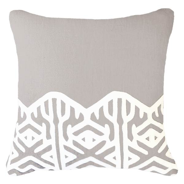 Arrow Applique Edge Lounge Cushion 55 x 55 cm-abc